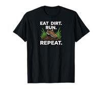 Trail Runner Eat Dirt Run Repeat XC Athlete Maglietta