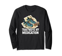 Trail Runner Hiker Trail Mix Is My Medication Maglia a Manica