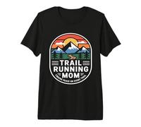 Trail Running Mamma Trovare Pace su Ogni Sentiero Maglietta Premium