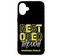 Trail Running per uomini e donne corridori escursionisti atleti all'aperto Custodia per iPhone 16 Plus