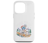 Trail Snail Mountain Bike Ciclismo MTB Funny Rider Custodia per iPhone 13 Pro
