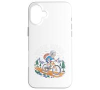 Trail Snail Mountain Bike Ciclismo MTB Funny Rider Custodia per iPhone 16 Plus