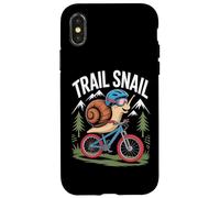Trail Snail Mountain Bike MTB Ciclismo Divertente Rider Custodia per iPhone X/XS