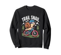 Trail Snail Mountain Bike MTB Ciclismo Divertente Rider Felpa