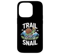 Trail Snail Mountain Bike Rider Ciclismo MTB Trails Custodia per iPhone 14 Pro