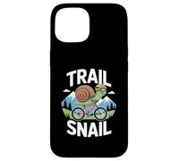 Trail Snail Mountain Bike Rider Ciclismo MTB Trails Custodia per iPhone 15