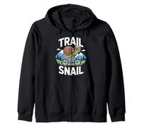 Trail Snail Mountain Bike Rider Ciclismo MTB Trails Felpa con Cappuccio