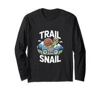 Trail Snail Mountain Bike Rider Ciclismo MTB Trails Maglia a Manica