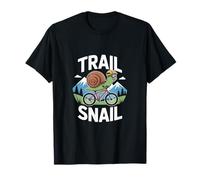 Trail Snail Mountain Bike Rider Ciclismo MTB Trails Maglietta