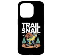 Trail Snail MTB Ciclismo Mountain Bike Divertente Rider Custodia per iPhone 15 Pro