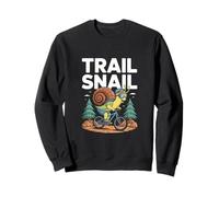 Trail Snail MTB Ciclismo Mountain Bike Divertente Rider Felpa