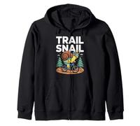Trail Snail MTB Ciclismo Mountain Bike Divertente Rider Felpa con Cappuccio