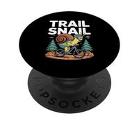 Trail Snail MTB Ciclismo Mountain Bike Divertente Rider PopSockets PopGrip Adesivo