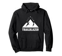 Trailblazer Mountain Night Adventure Trekking Design Felpa con Cappuccio