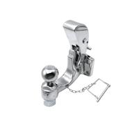 Trailer attacco palla supporto, Gancio con perno, gancio cromato, sfera da 50 mm, 2 pollici, for carichi pesanti, traino 5 tonnellate for camion