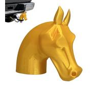 Trailer Hitch Cover, Horse Head Decorative Receiver Cap, Weather Resistant Tow Hitch Plug Protector, Universal Fit Accessory For Cars Sedans Trucks RVs Camping Travel Outdoor Events Road Trips