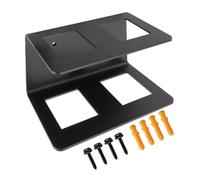 Trailer Hook Holder With Storage Space - Fits 2-Inch Ball Head Hooks And Hook | Truck Bed Hooķ Storage Rack | Heavy Duty Trailer Hooķ Accessories, Secure Truck Bed Mount, Black