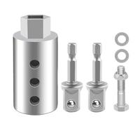 Trailer Jack Drill Adapter - Heavy-Duty Stainless Steel Bit, Electric Drill Jack Connector, Precision RV & Camper Leveling Tool, Rust-Resistant Boat Trailer Gear | for Road Trips