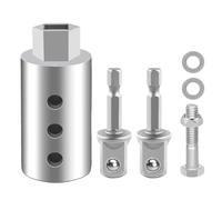 Trailer Jack Electric Drill Adapter | Stainless Steel Heavy Duty Connector With Socket Bit | Cordless Drill Crank Handle Adapter For 1 Inch Drive Trailer Jacks, RV, Boat, Camper, Garage, Road Trip, Wo