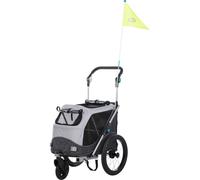 TRIXIE 12794 - Rimorchio per bicicletta, funzione di piegamento rapido, misura S