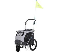 Trailer per bicicletta grigio Trixie