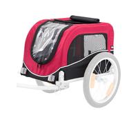 Trailer per bicicletta rosso/nero Trixie