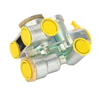 Trailer Spring Brake Valve Spring Brake Control Valve Metal Solid Construction High Strength Easy Install for 3/8in Ports Priority Valve Harsh Environments