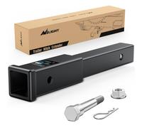 Trailer Trailer Hitch Extender Extension Lunghezza di prolunga da 12 pollici per un tubo ricevitore da 2 pollici con dado flangia di flangia a bullon