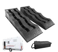 Trailer Wheel Chocks And Levelers Lightweight Travel Trailer Leveling Blocks For Campervan Or Traiiler | Wheel Choccks For Cars | 2pcs Leveling Blocks RV Whel Chocks |