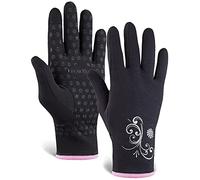 TrailHeads Power Stretch - Guanti da corsa da donna, colore: nero/rosa, Donna, nero / rosa, media