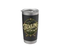 Trailing Since Day One di Bloodhound per cani Mantrailing Bicchiere termico in acciaio inox doppia parete