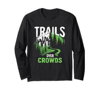 Trails Over Crowds Trekking Lento Natura Calma Maglia a Manica