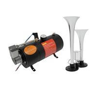 Train Air Horn Kit di clacson con compressore d'aria da 12 V, 150 PSI, serbatoio da 3 l, con manometro, per barche, auto, macchine automatizzate