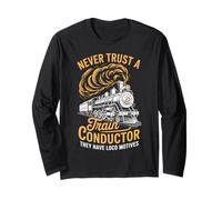 Train Conductor Railroad Heritage Locomotive Crew Maglia a Manica