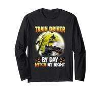 Train Driver di Giorno Strega di Notte Maglia a Manica