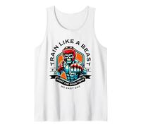 Train Like a Beast Fighter MMA Arti Marziali Boxe Design Canotta