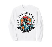 Train Like a Beast Fighter MMA Arti Marziali Boxe Design Felpa