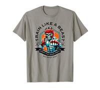 Train Like a Beast Fighter MMA Arti Marziali Boxe Design Maglietta