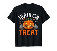 Train Or Treat Pumpkin Workout Theme Maglietta