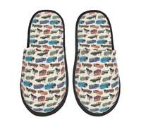 Train Print Pantofole Morbide Pantofole Da Casa Antiscivolo Slippers Per Ospiti Donna Spa L