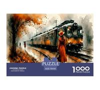 Train Puzzle Giochi 1000 Pezzi Regalo Per Lui E Per Lei Arte Interesting Puzzle Adulti Idea Regalo Per 70x50cm/1000pcs