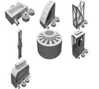 Train Set Track for 3D Printer Calibration Compatible with Wooden Railway System