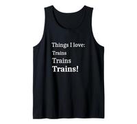 Train Spotter Teens Men I Love Trains Canotta