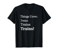 Train Spotter Teens Men I Love Trains Maglietta