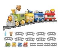 Train Track Set, Interactive Railway Building Game With Educational Learn | Interactive Railway Play Encourages Building Skills Imagination Hand Eye Coordination Problem Solving And Early Learning For