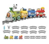Train Track Set, Interactive Railway Building Game With Educational Learn | Interactive Railway Play Encourages Building Skills Imagination Hand Eye Coordination Problem Solving And Early Learning For