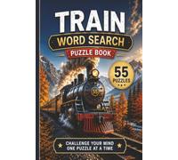 Train Word Search Puzzle: 55 Puzzles Word Search about Train and More | 6x9 inches, 110 pages | Gift for Train, Locomotives & Railroad Lover