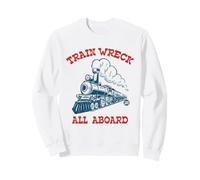 Train Wreck all Aboard Felpa