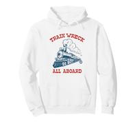 Train Wreck all Aboard Felpa con Cappuccio