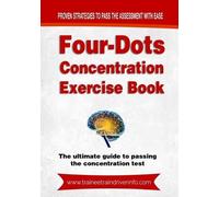 Trainee Train Driver Info Four-Dots Concentration Exercise Book (Tascabile)
